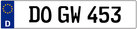 Truck License Plate